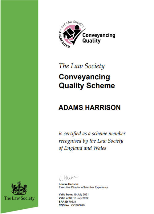 Adams Harrison CQS Certificate july 21-22